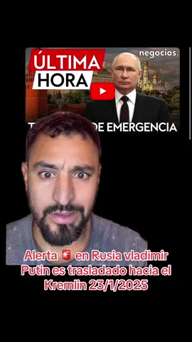 Vladimir Putin es trasladado de emergencia hacia el Kremlin hay dos motivos problema de salud o asunto  crítico militar ☢️ el botón rojo #tiktoknews #noticias #enterate #fyp 