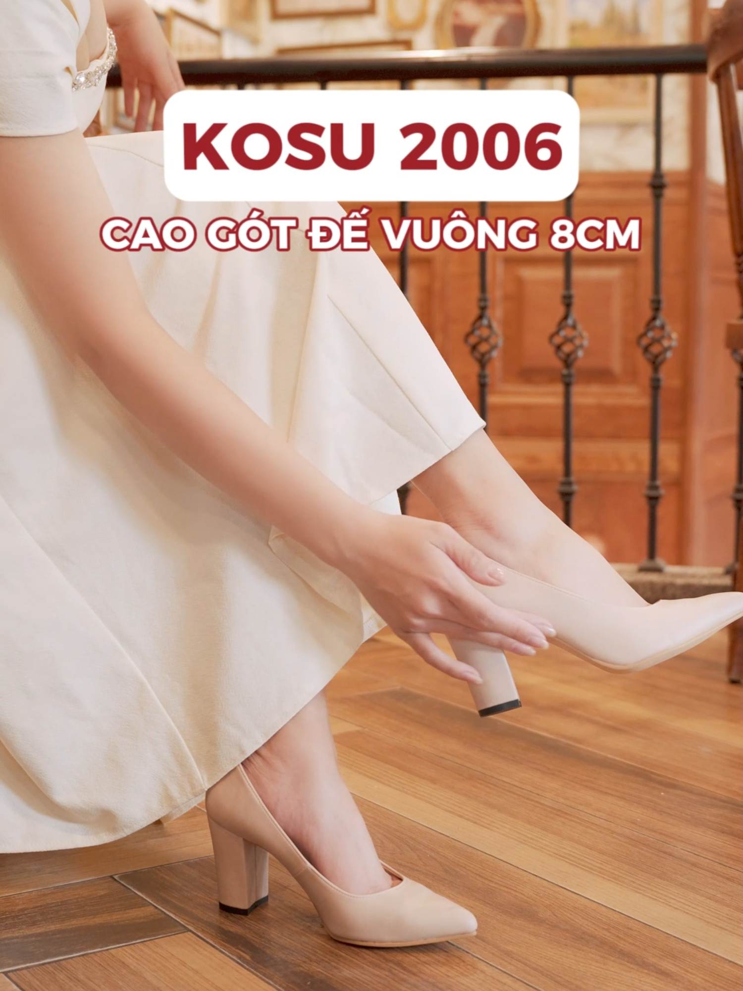 KOSU 2006 - CAO GÓT ĐẾ VUÔNG 8CM #kosu #chibanhangnhat #giayxinhdep #trend #xuhuong #sandal #sandal8cm #caogotnu #trending #giaydepxinh #sandaldexuong #giaydepnu #giaydep #giay