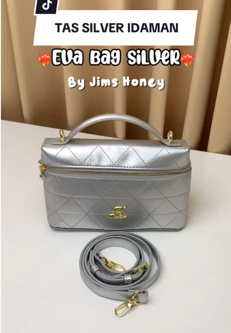 Tas silver cantik pol buat hangout atau nongki cantik✨ Eva Bag Jims Honey❤️‍🔥  #evabagjimshoney  #Jimshoneypusatmakassar #RamadanEkstraSeru #WIBGajian #BeliLokal -orv