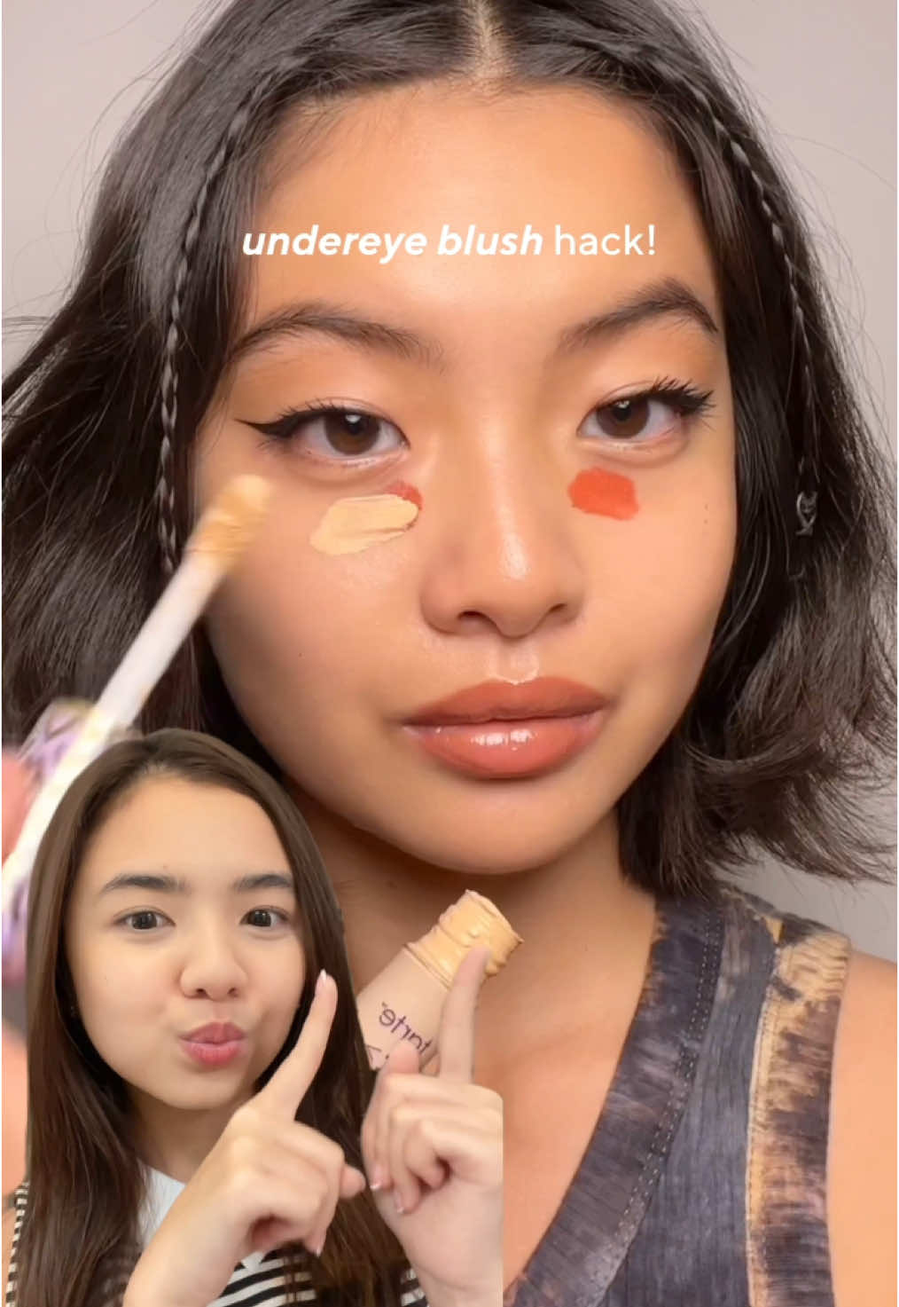 this hack really helps!!! #makeuphacks #makeuptips #blushhack #makeuplook 