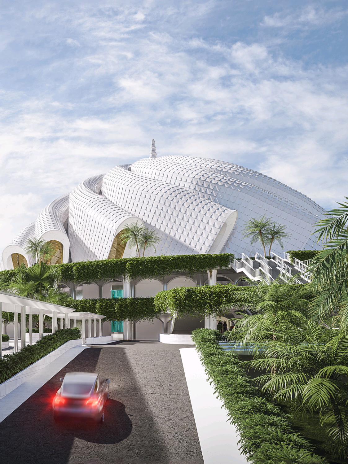 Masjid Negara IKN kini siap digunakan untuk salat Tarawih di Ramadan 2025! Dibangun di atas lahan seluas 32.125 m², masjid ini merupakan mahakarya arsitektur yang memadukan modernitas dan nilai spiritual. Masjid ini terdiri dari 4 lantai utama, 2 lantai mezanin, serta 2 lantai tambahan untuk ruang serbaguna dan parkir. Kubah utamanya terinspirasi dari bentuk sorban dan galaksi. Kompleks masjid yang memiliki luas total 60.173 m² ini juga dilengkapi dengan plaza terbuka yang menegaskan arah kiblat dan menara setinggi 99 meter yang merepresentasikan Asmaul Husna dengan bentuk spiral, melambangkan doa yang mengalir ke langit dan nilai keilahian. Kami, Alien Design Consultant, bangga telah berkontribusi melalui Detailed Engineering Design (DED) dalam proyek ikonis ini. Semoga masjid ini menjadi pusat spiritualitas dan persatuan di Ibu Kota Nusantara.  www.aliendc.com  #MasjidNegara #MasjidIKN #IKN #Ramadan2025 #AlienDesignConsultant #Nusantara