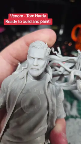 Venom - Tom Hardy model ready to build and paint! Inbox to order. #venom #tomhardy #spiderman #venom2 #movie #filmtok #fyp #fyppp #3d #3dprinting #3dprint #3dmodeling #3dmodel #order #ordernow #buy #buynow #support #supportsmallbusiness #supportsmallbiz 