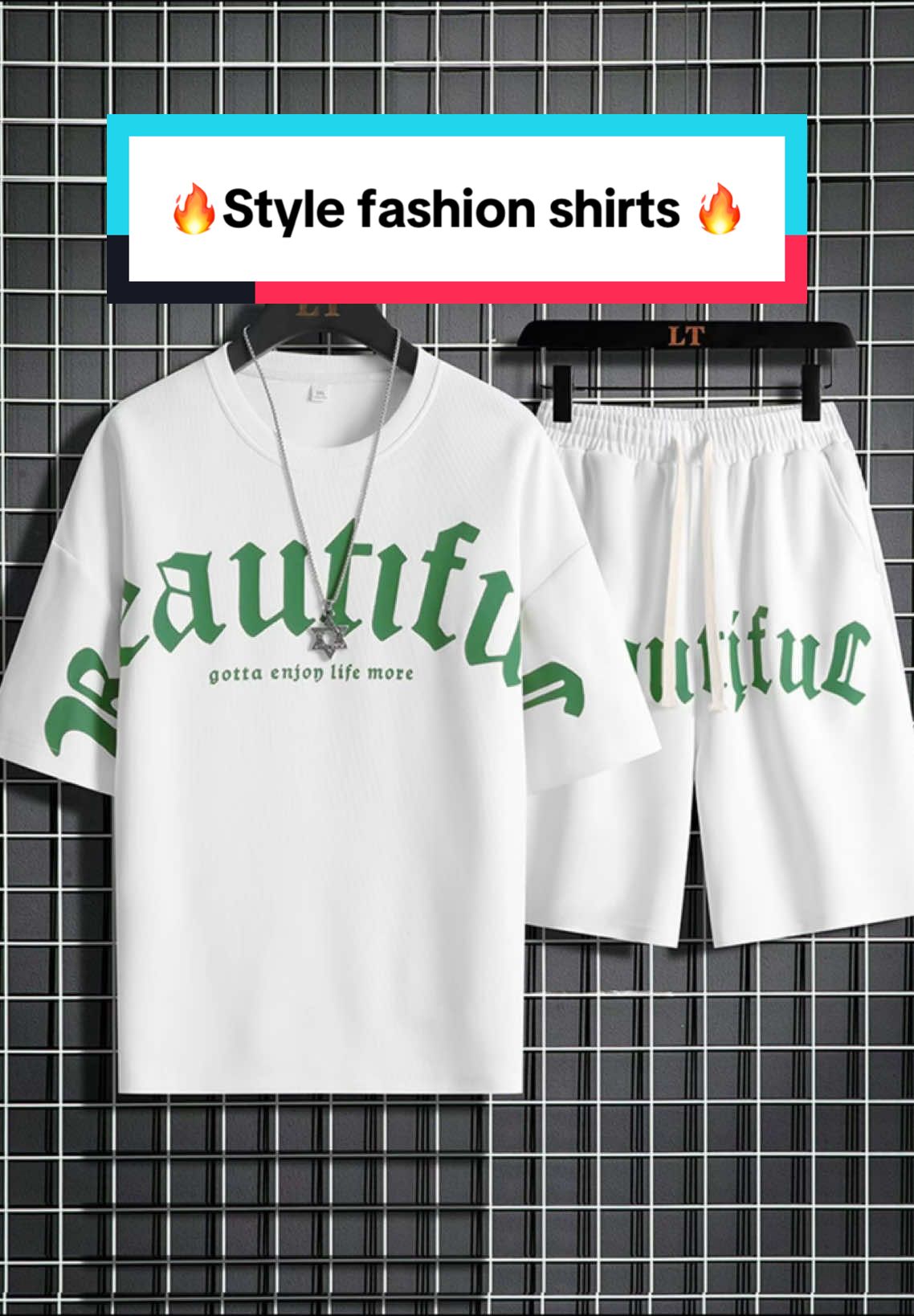 The most handsome T-shirt set in my heart, it actually has 3 colors available😭😭😭#🔥 #T #men #menstyle #mentshirts #mentshirt #tshirt #tshirthack #shirt #Tshirt #shirts #mensclothing #mensclothes #menclothes #menclothing #mensfashion #clothes #suit #suits #formen #tiktokshop #tiktokshopfinds #teamwork #following #followme #styleshirt #fashionshirt #foryoupage #fyp 