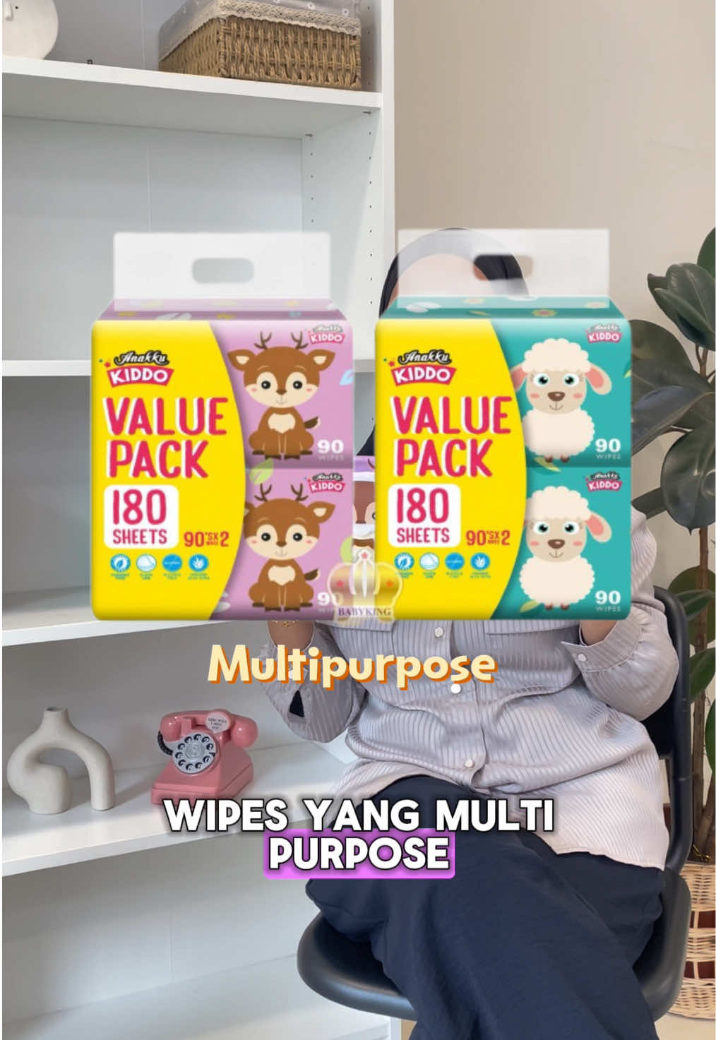 Kalau mommy tengah cari baby wipes yang cute & datang dengan bundle pack macamni boleh cepat cepat beli kiddo wipes kita ✨  #fyp #anakku #foryoupage #fypシ #babyessentials #safe #wipes #tissue #clean #babyskin #babyneeds #prentsoftiktok #newparents 