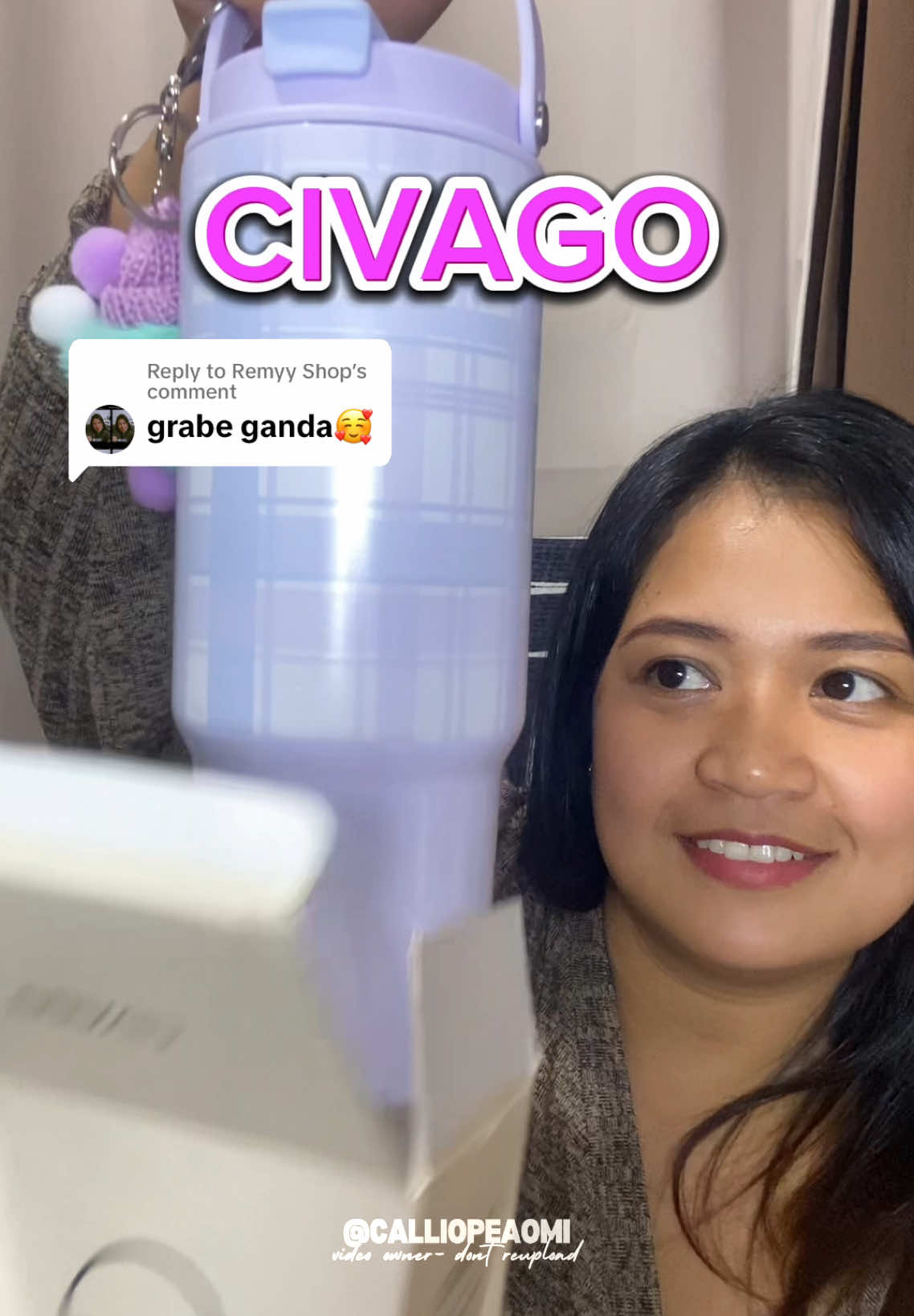 Replying to @Remyy Shop basta @Civago.ph sure ka sa quality! 💯#civagotumbler #tumbler #civagoph 