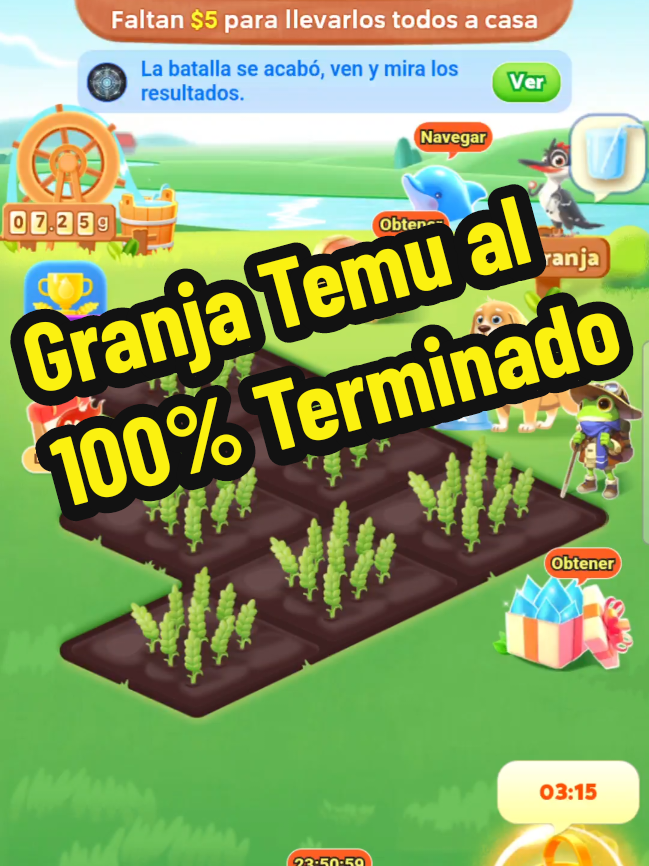 Llegué al 100% de la granja en Temu 💪🏽, adivinen que pasó? #adivinen  #temu2025 #granjatemu  #termimado  #fyppppppppppppppppppppppp 