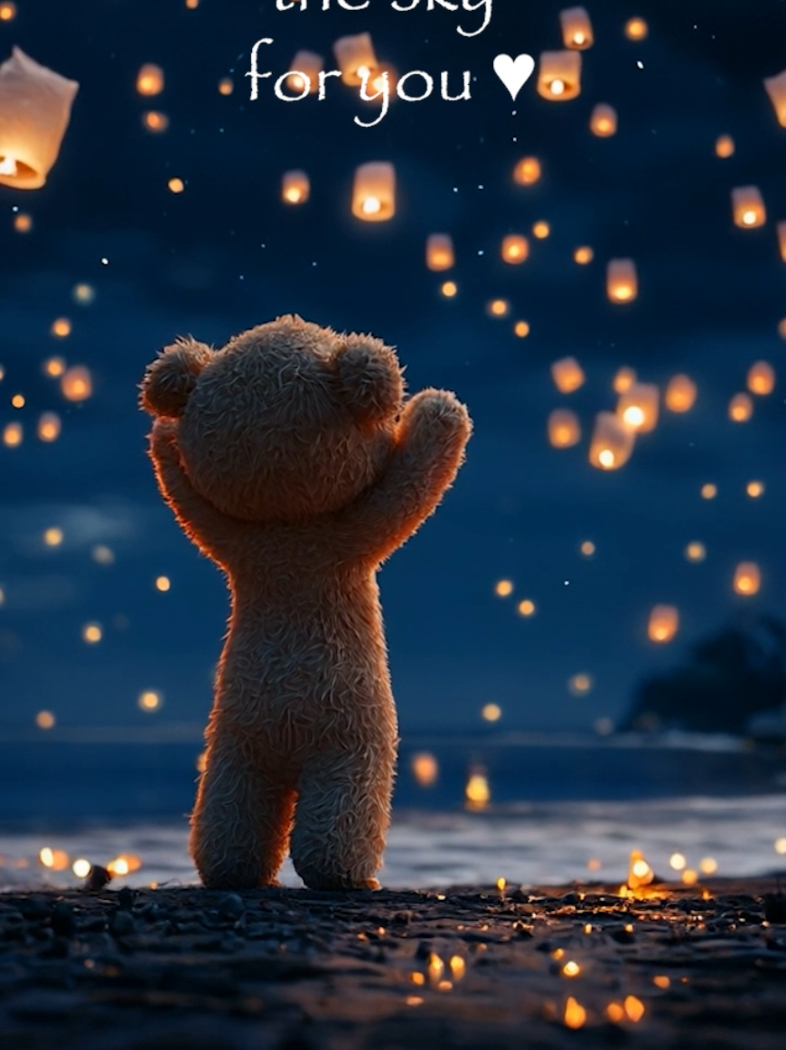 #sadteddybear #missing  In liebevoller Erinnerung an meine Frau Janine. Für Dich würde ich den Himmel anzünden.♥️ ---------- I would light the sky for you  ---------- J'illuminerais le ciel pour toi ---------- Iluminaría el cielo para ti ---------- Vorrei illuminare il cielo per te ---------- Я бы осветил небо для тебя ---------- Eu iluminaria o céu para você ---------- 我願為你照亮天空