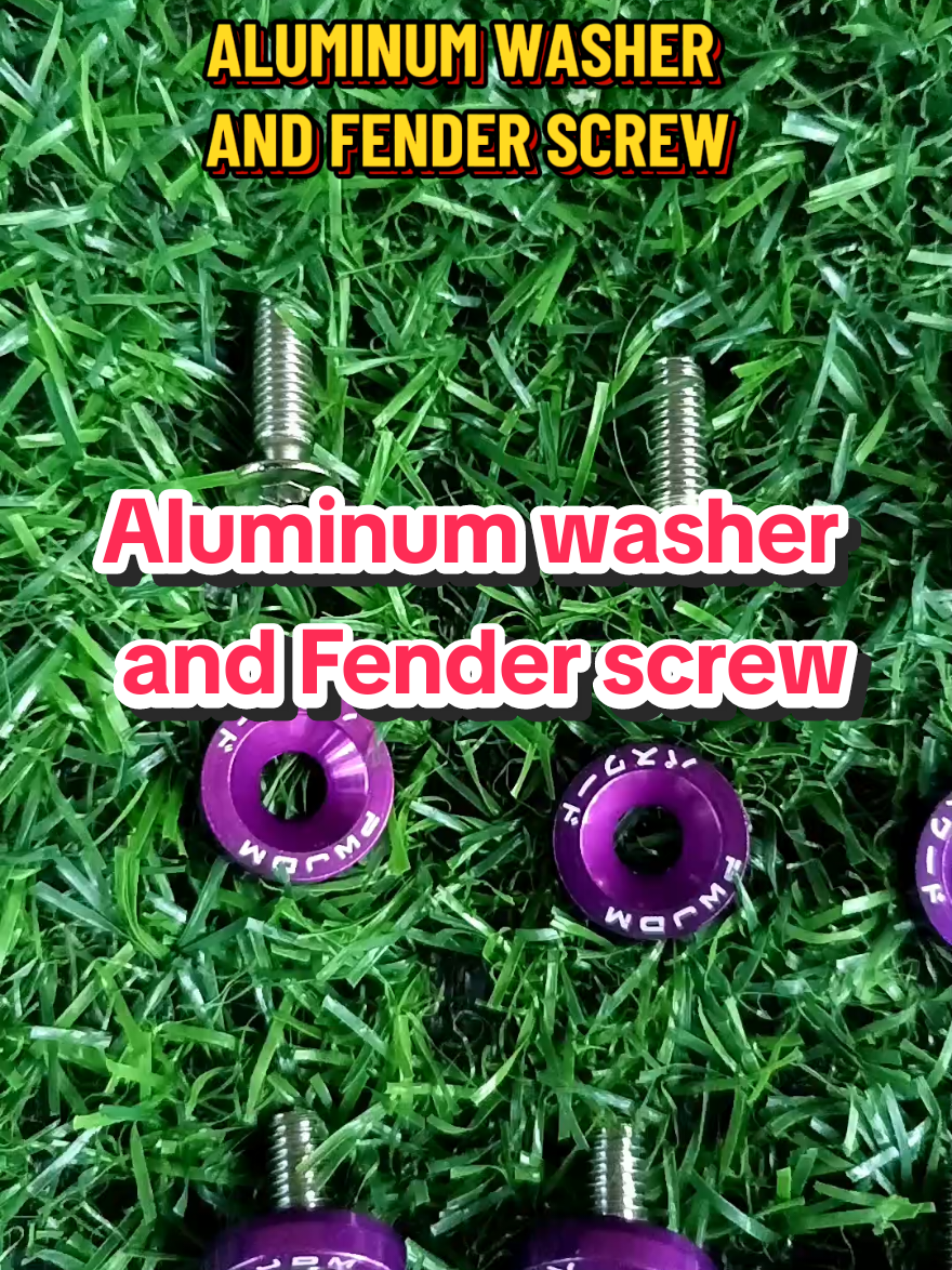 10 Pcs/Pack M6 JDM Style Aluminum Washers And Fender Screw JDM Automotive Modification Supplies M6 Gasket Screw Aluminum Alloy Battery Shield Gasket Mudguard License Plate Bracket Screw For Honda Civic Integra Basket 🛍️✅ #affiliatemarketing #ninebot #aluminumwasher #fenderscrew #washer #screw #motorparts #motorpartsandaccessories #qualitymotorparts 