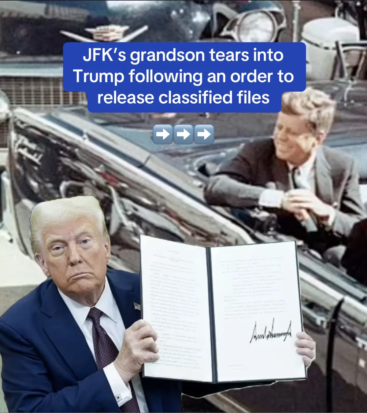 Jack Schlossberg hit back at Donald Trump after his order to declassify all remaining documents about the 1963 murder of Schlossberg's grandfather, former President John F. Kennedy. Schlossberg, JFK's only grandson and a social media darling, took to X to furiously criticize the files' release and the hype over the information finally coming out writing 'The truth is a lot sadder than the myth — a tragedy that didn’t need to happen,' Read more on DailyMail.com #trump #JFK #Kennedy #truth #Usa #news 