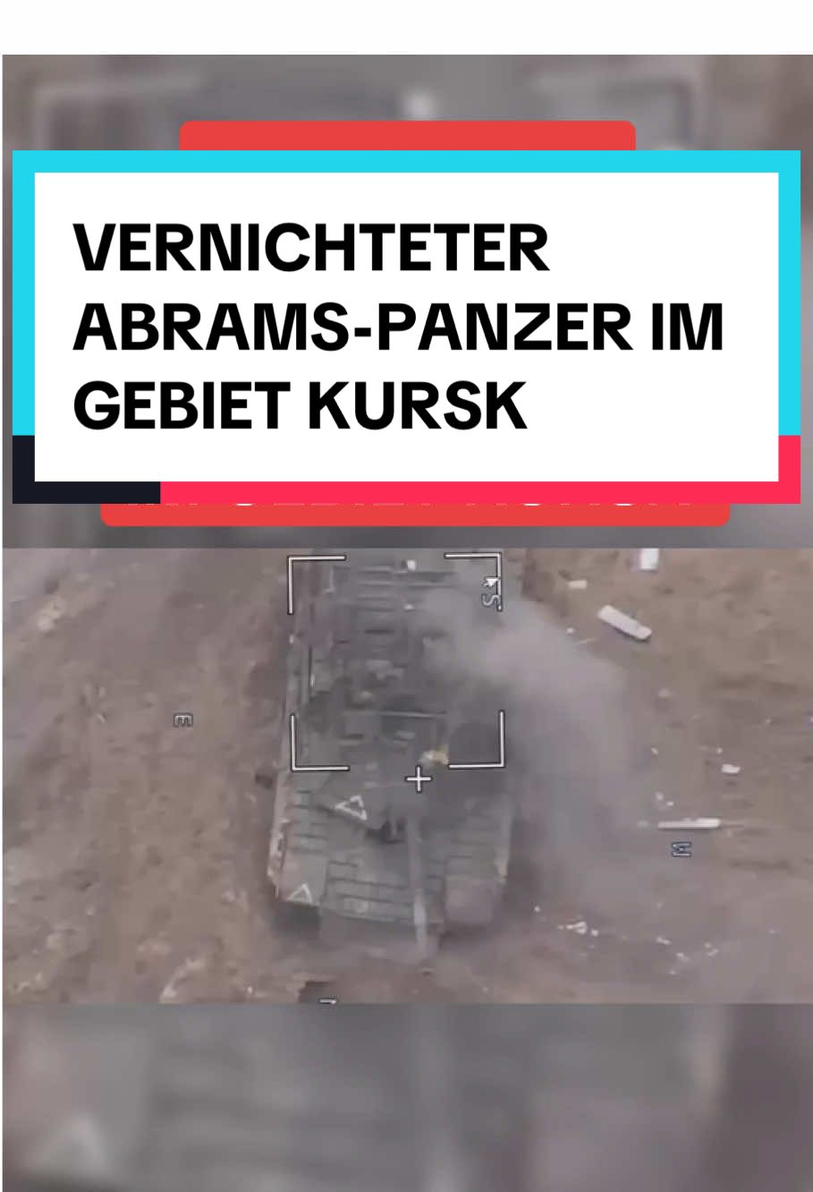 Ein weiterer von den USA gelieferter Panzer brennt irgendwo auf russischem Boden #nachricht #aktuell #russland #kursk #ukraine #usa #abrams #fürdichpage #videoviral 