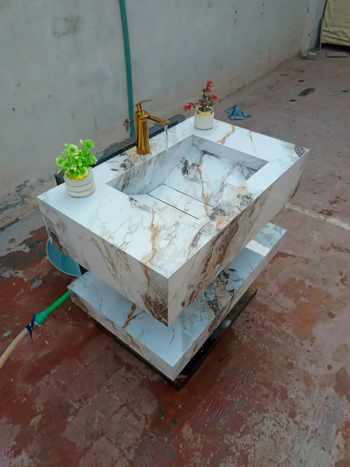 Washroom New Design Tile Vanity #vanity #tiktok 