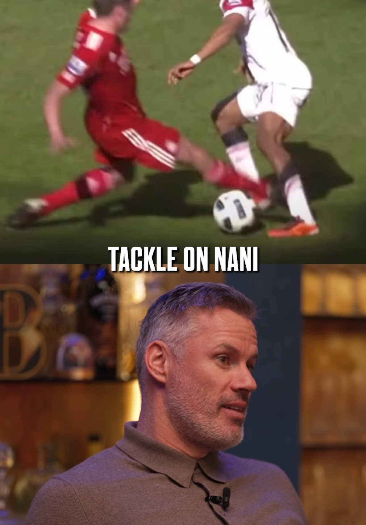 The ball just disappeared 🤷‍♂️⚽️ @The Overlap #carragher #liverpool #manchesterunited #nani 