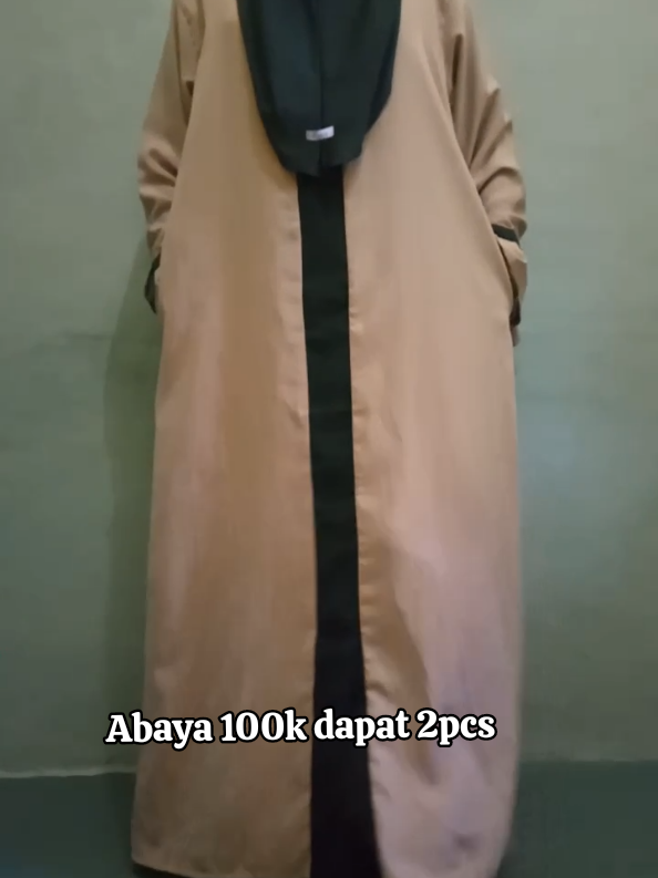 abaya 100k dapat 2 pcs #abayamurah #abayastyle #gamisabaya 