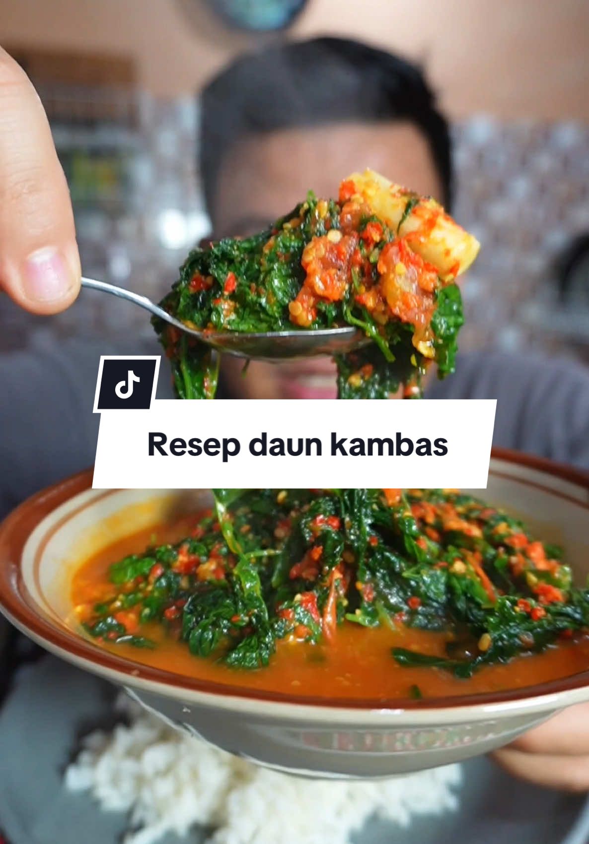 Resep masak daun kambas ala aku nih sanak 🥰 #dailyvlog #kambas #resep #longervideos #mukbang #adebae 