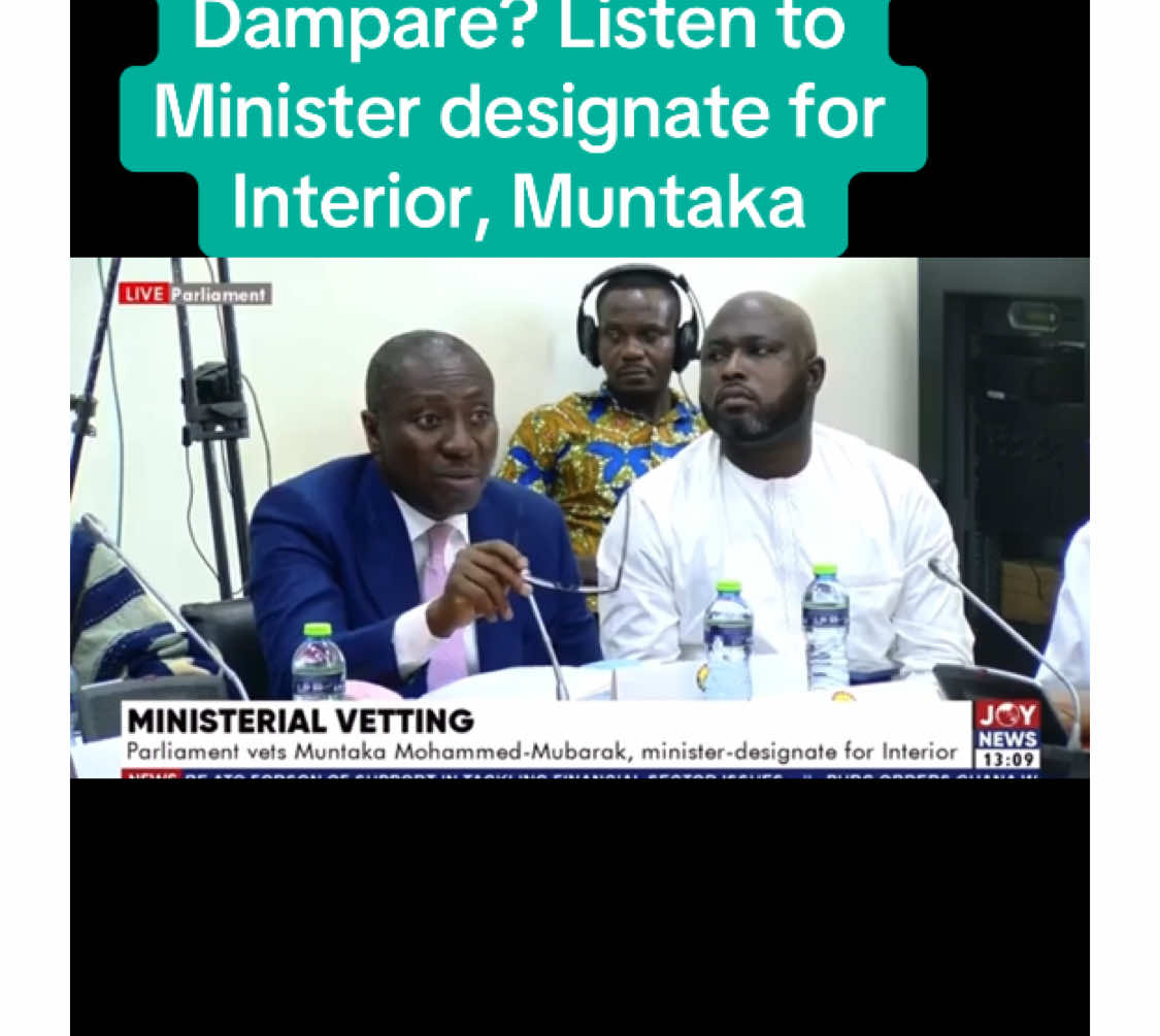 Minister designate for interior says he can’t tell yet if IGP Dampare will be dismissed or not. #CapCut #ghanatiktok🇬🇭 #fypシ゚viral #Tiktok #ndc #npp #trendingvideo #gh #vetting #parliament #trendingsound 