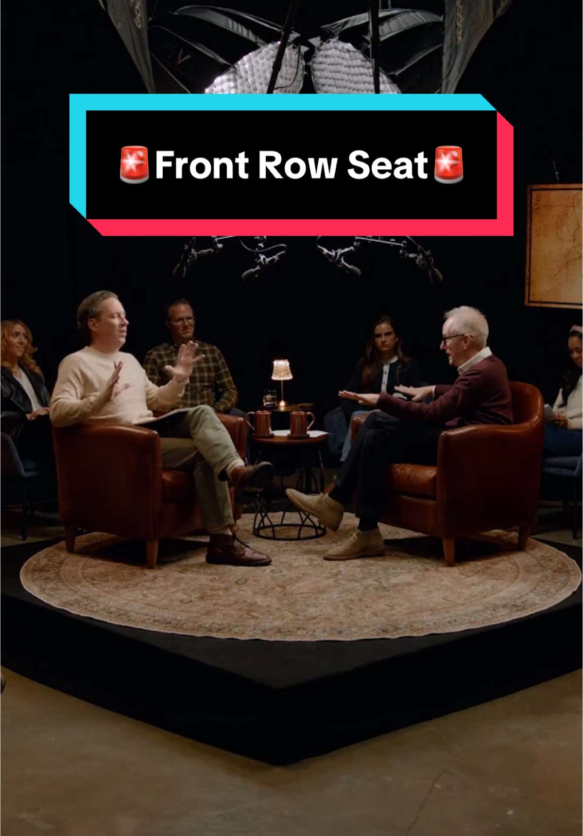 Your Front Row Seat awaits... On this show, you’re not just watching—you’re part of the conversation. First episode drops on Tuesday!