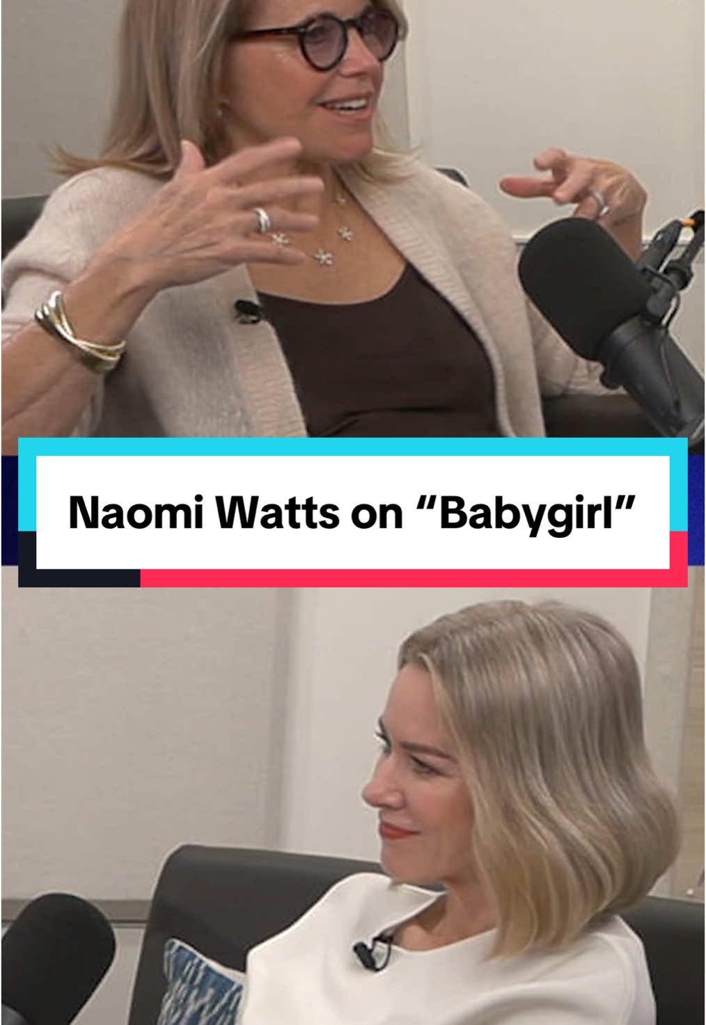 I sat down with the wonderful Naomi Watts in ✨ @katiecouricmedia’s brand-new recording studio (!!) ✨ to talk about her new book, 
