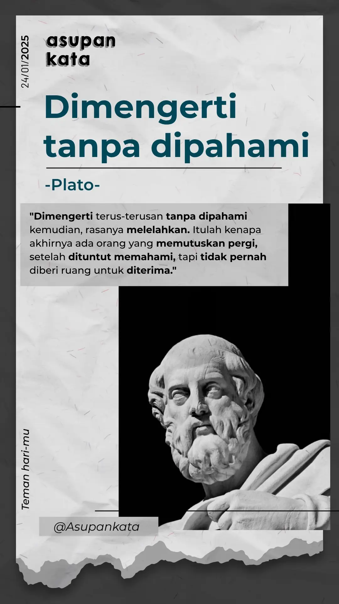 #plato #platolove #platos #quotes #quotestory #quotesaesthetic #reminder #reminderislamic #remindertomyself #self #selflove #SelfCare #puisi #puisikata #puisicinta #asupankata #temanharimu #fyp #fypシ゚ 