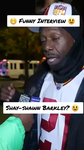 Funny Interview: Washington Commander's Fan Mispronouncing Saquon Barkley's Name. #fyp #foryoupage #funny #hilarious #saquonbarkley #philadelphiaeagles #washingtoncommanders #nfl #football #nflfans 