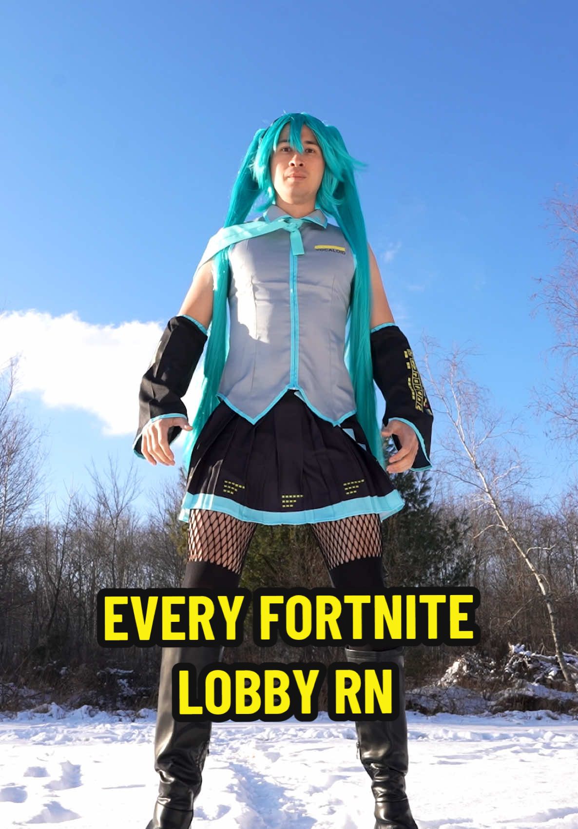 Every Fortnite Lobby rn #fortnite #hatsunemiku 