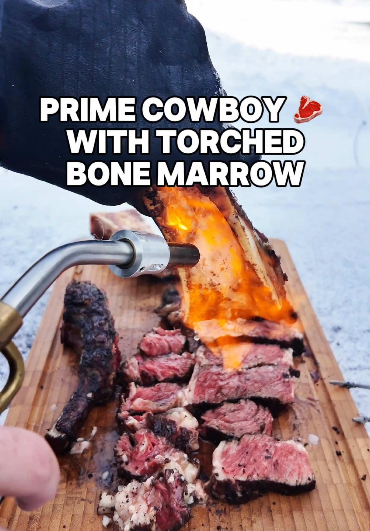 The Coolest way to eat a steak 🥩 🦴 #steaktiktok 
