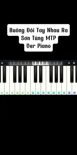 Buông Đôi Tay Nhau Ra piano hướng dẫn đây nèee🤗🤗🤭#foryou #fyp #fypシ #xuhuong #xh #piano #buongdoitaynhaura #huongdan 