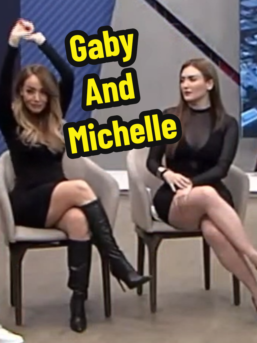 Gaby and Michelle Today 🔥🔥 #GabyLozoya #MichelleOrozco #MiniDress #Heels #Boots #CrossedLegs #WOW 