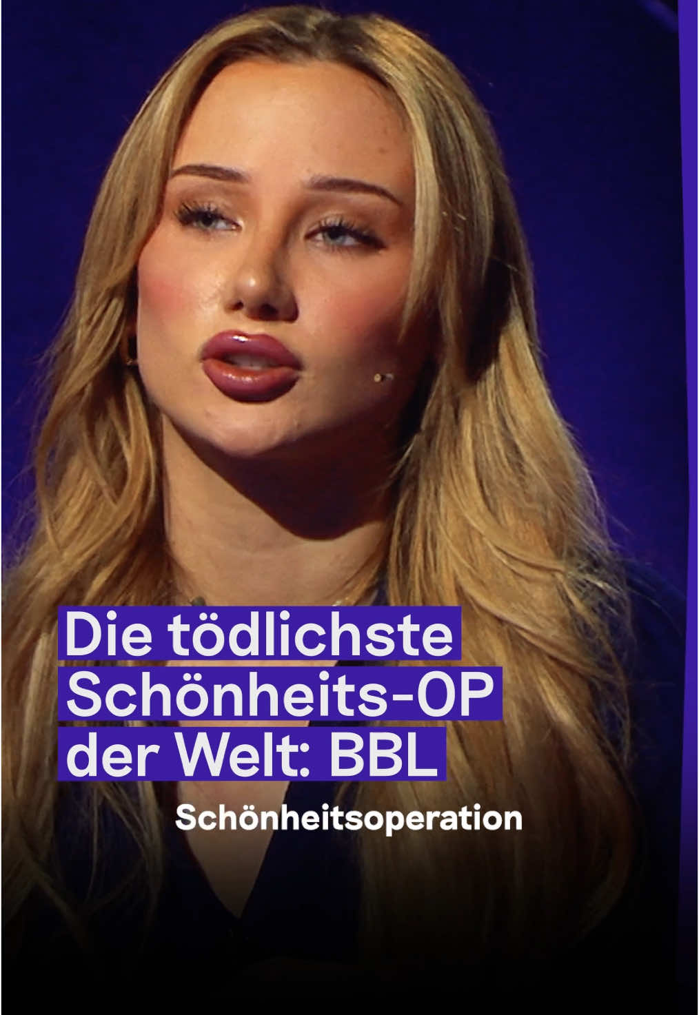 Mit 19 entscheidet sich @LenaGlams 🩵✨ zu einem Brazilian Butt Lift – der tödlichsten Schönheitsoperation der Welt.  Mittlerweile ist das Todesrisiko bei der OP reduziert worden und liegt bei 1:14952. Bei dem Eingriff wird Eigenfett von anderen Körperstellen in den Po injiziert, um eine klassische Kim-Kardashian-Silhouette zu bekommen: großer, runder Po, schmale Taille. Heute bereut Lena, für dieses Schönheitsideal ihr Leben riskiert zu haben. Was sie überhaupt dazu gebracht hat, das erzählt Lena im ganzen Talk – jetzt auf unserem YouTube-Kanal! #lenaglams #deepunddeutlich
 
 HINWEIS: Der Talk wurde bereits im November 2024 aufgezeichnet, also vor Lenas Entscheidung von nun an ein Kopftuch zu tragen. Daher ist sie auf den Fotos und im Talk noch ohne Kopftuch zu sehen. Die Veröffentlichung der Bilder und des Talks sind mit ihr abgestimmt.
