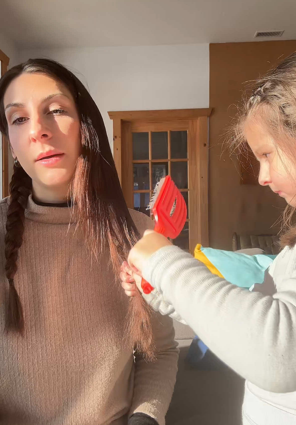 Collaboration commerciale ✨ Tuto tresse avec Olivette et @Olivia Garden Europe 😂❤️ meilleur combo pour une coiffure parfaite !!!!  #tutocheveux #hairtutorial #oliviagarden #tresse #motherdaughter #hairstyle #familytime #brosseacheveux #coiffure  Brosse style up et Fingerbrush ✨🫶🏻