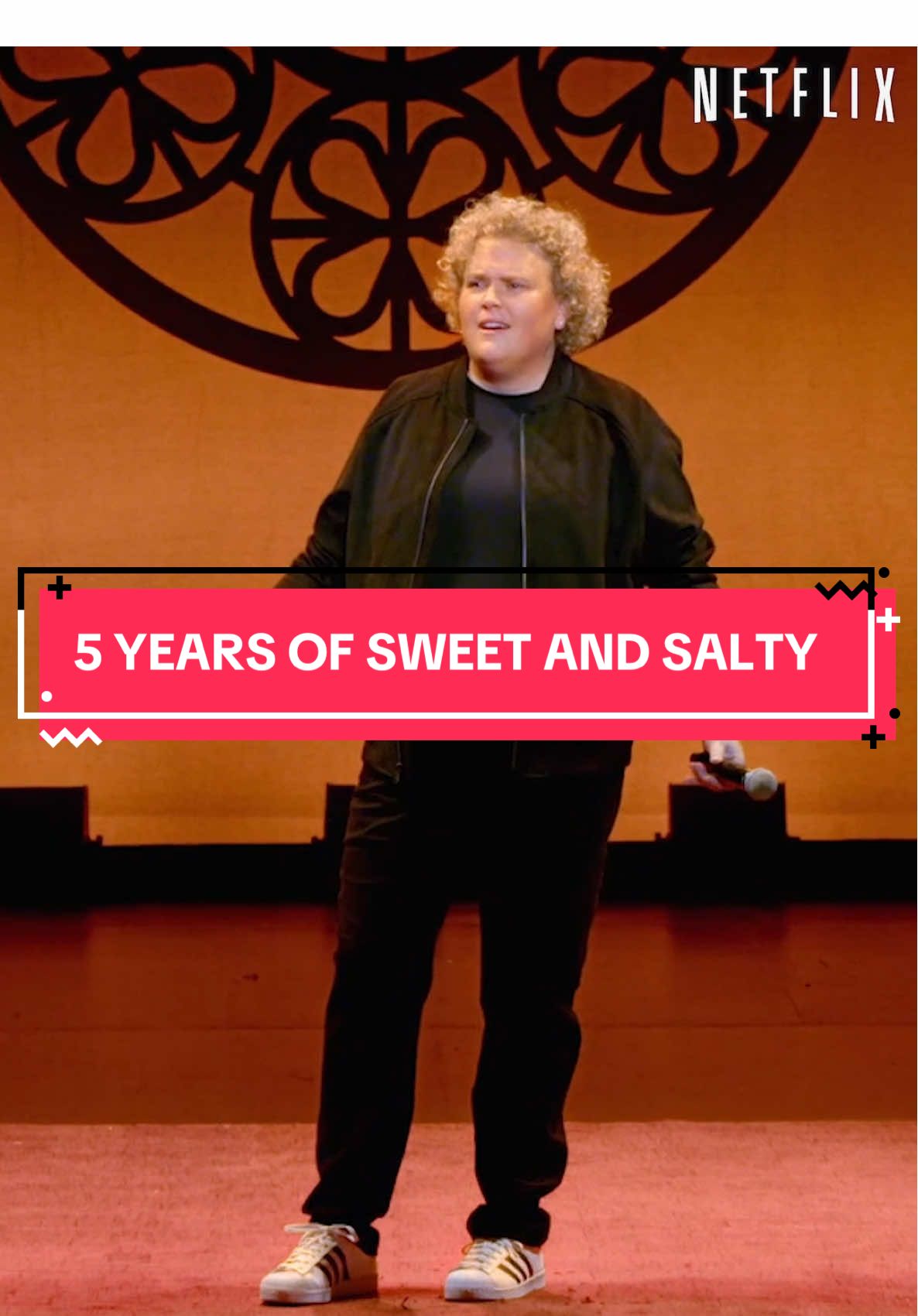 This week marks 5 years since my Netflix special Sweet & Salty premiered. I’m really proud of it. I’ve now had 3 hour specials in the last 5 years which is something I never imagined. But this special reignited my love for standup and your guy’s support just keeps making this job better and better 🙏 #sweetandsalty #fortunefeimster 
