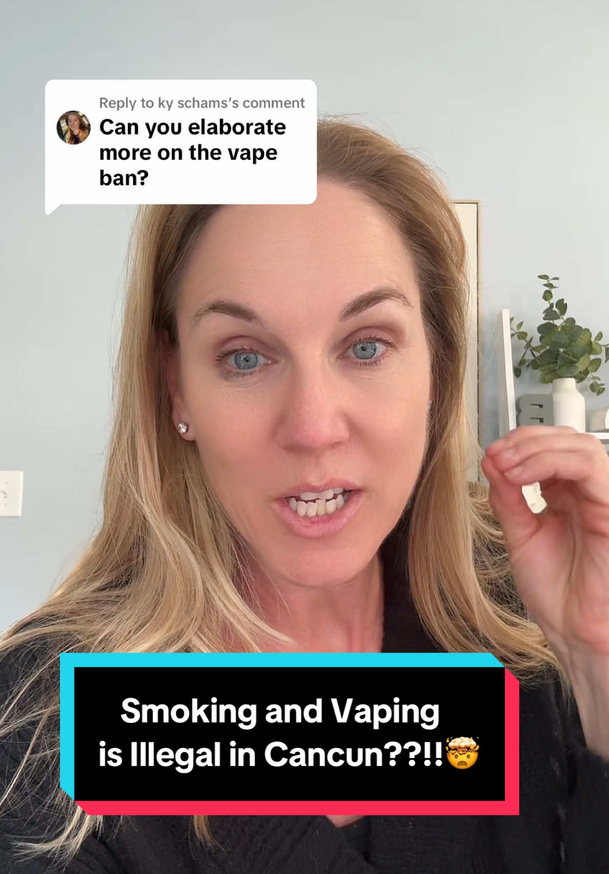 Replying to @ky schams sorry to say Vaping is illegal in Cancun!  But I’ve heard alot of different feedback on the smoking laws in Cancun!!  Would love to hear from you and your experiences if you’re a smoker and have been to Cancun!!! 