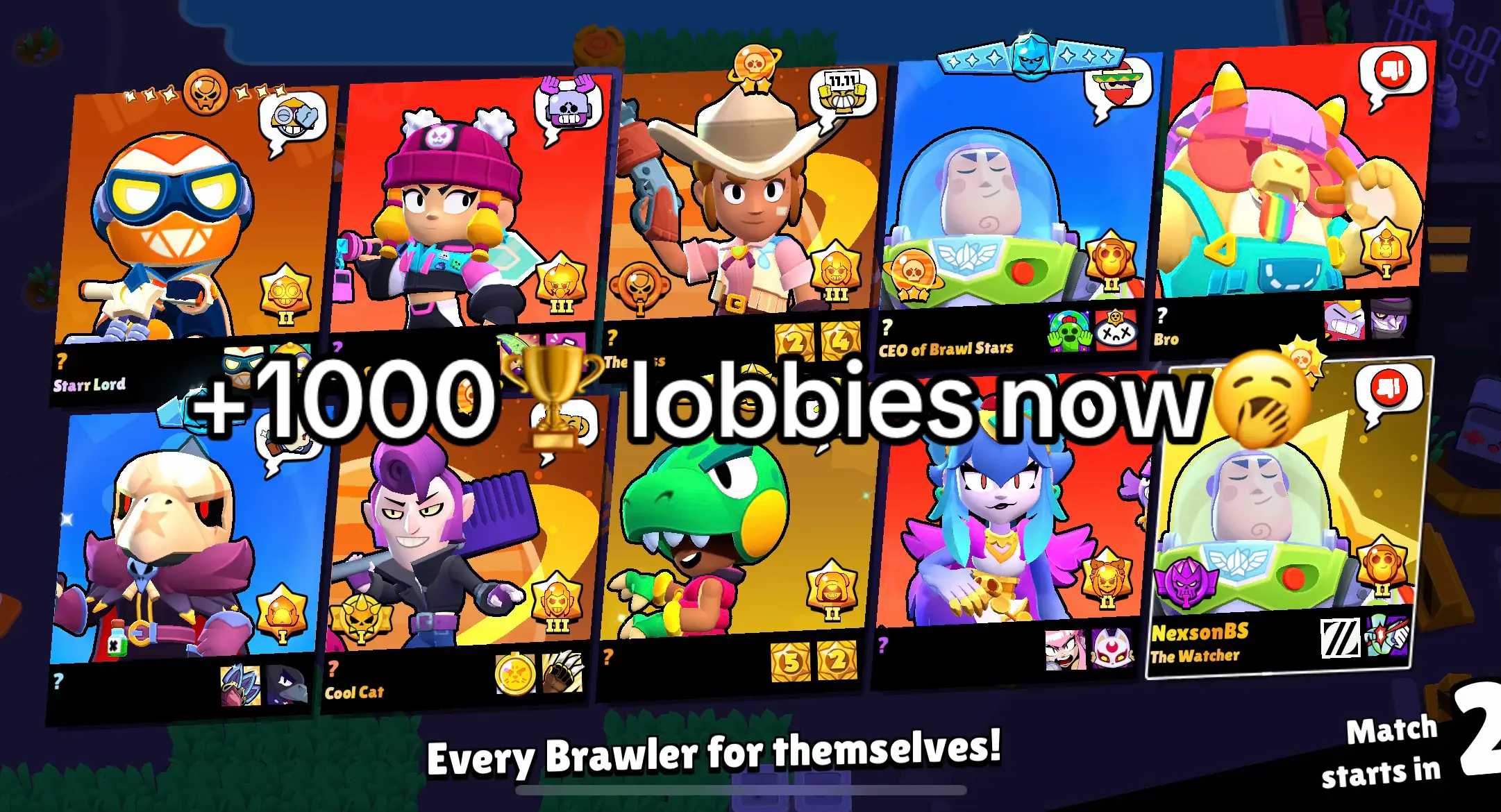 After the now trophy system matches are easier #viral #fyp #Brawlstars #trophy #lobby #tryhard