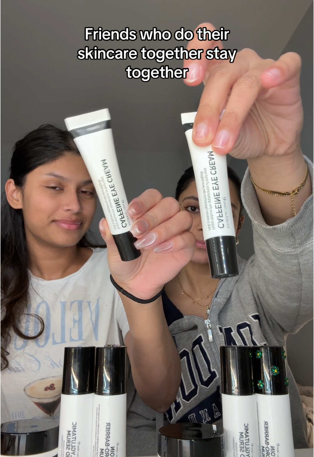 Besties doing skincare together @The INKEY List 