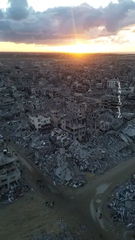 ✅ 🚨 #عـاجـل - An aerial view shows the extent of the massive destruction caused by the war, which affected entire residential neighborhoods in the city of #rafah in the southern #gazastrip   .  