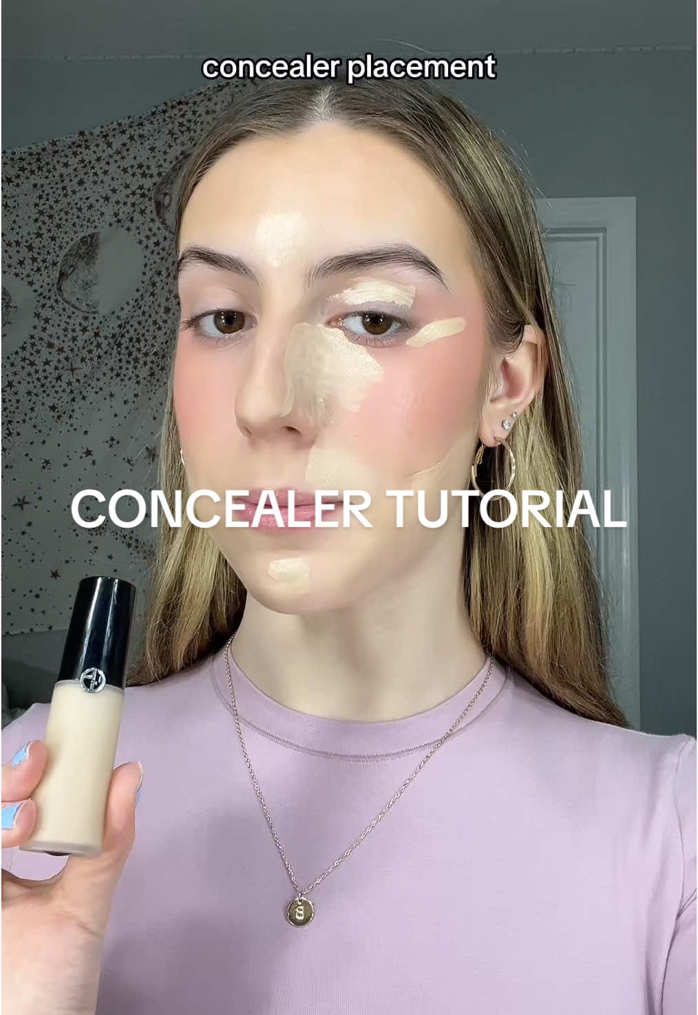 Easy concealer tutorial🥰 how to apply concealer! #makeup #makeuptutorial #concealertutorial #beginnermakeup @Armani beauty 