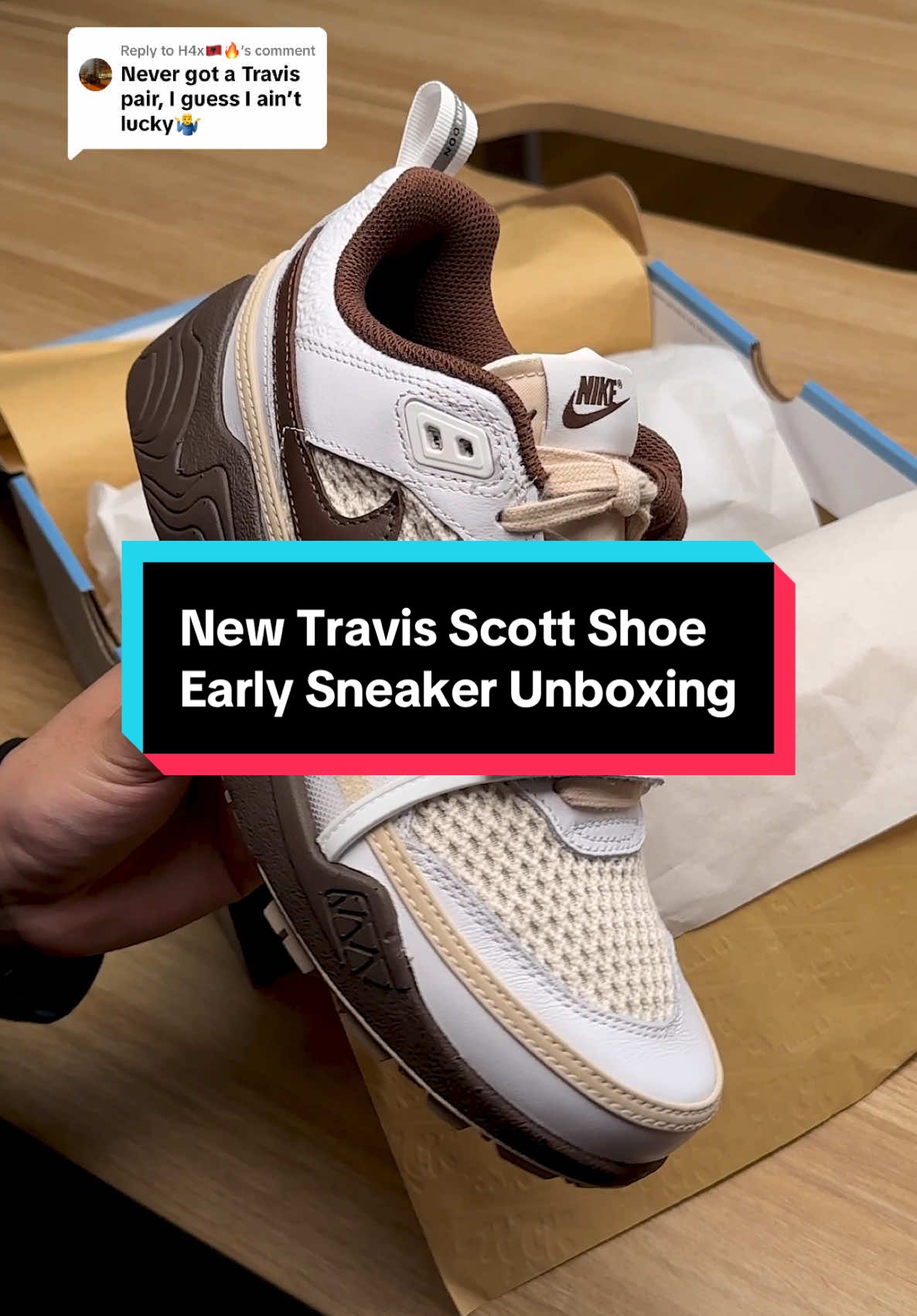 Replying to @H4x🇦🇱🔥 time to try again 🔥 The newest Travis Scott Nike Collab is here through the Zoom Field Jaxx in the light chocolate colourway Previously dubbed the Sharkidon for its resemblance to the classic nike Spiridon we got our hands on the pair early in time for it’s release next week and you can find out how to get yours on The Sole Supplier #travisscott #sharkidon #zoomfieldjaxx #travisscottshoes #travisscottjordan #jordan1travisscott #cactusjack 