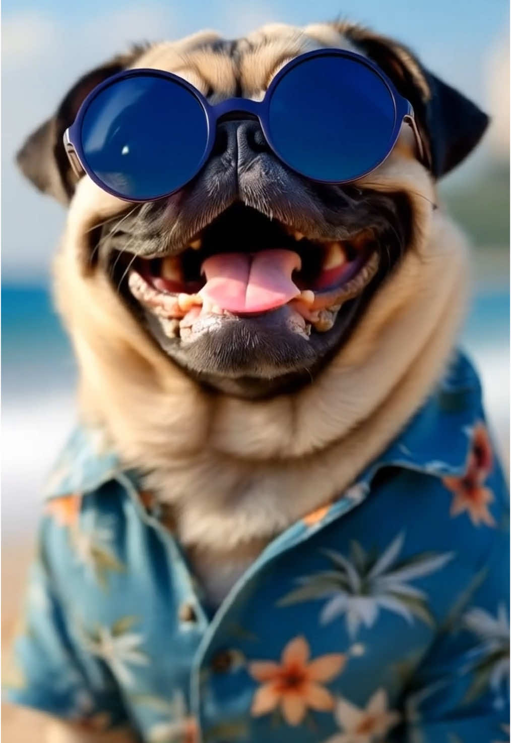 Cool Doggo #livewallpaper #livewallpaper4k #cute #aiart #ki #PetsOfTikTok #pug #pets #aivideo #mops #tiere