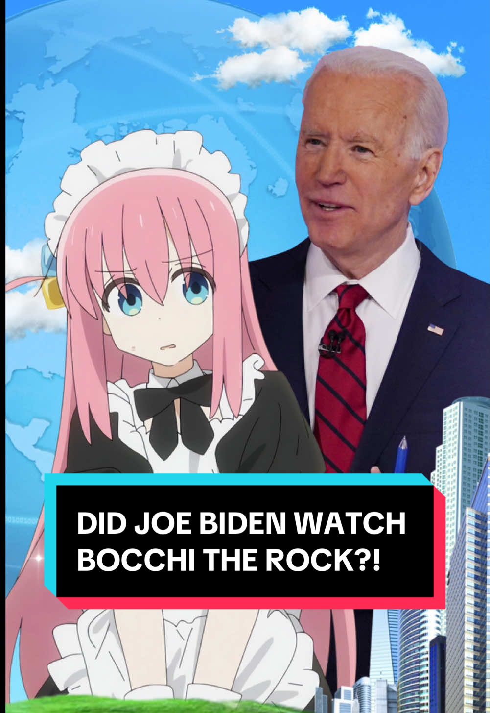 Joe Biden would’ve been a Nijika stan, ngl 💀 #bocchitherock #anime #weeb #yapping #fyp 