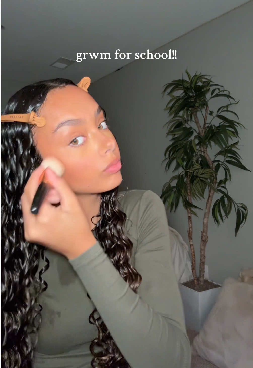 grwm for school!!✏️💕 #Grwm #grwm #makeup #skincare #curlyhair #curlyhairstyle #curlyhairroutine #grwmgirl #fypシ #fyp #fyppppppppppppppppppppppp #xybca 