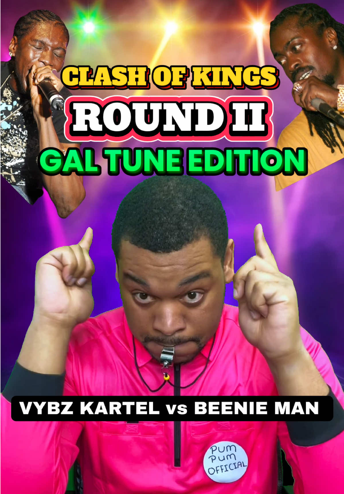 BEENIE VS KARTEL 🥊ROUND II : THE GAL TUNE EDITION … WHO A The 👑King Fi Gal Tunes ??? Am only the Refereeeeee #BeenieMan #VybzKartel #Clash #KingofDancehall #Remix #Mashup #Jamaica