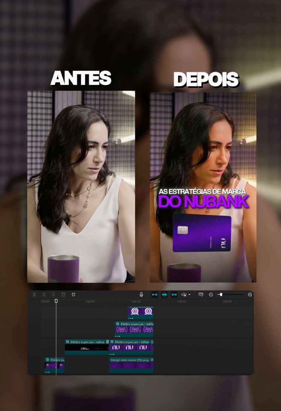 👉 Transformando vídeos chatos em conteúdos Minimalistas. #marketingdigital #empresario #capcut #edicaodevideo #editordevideo #nubank 