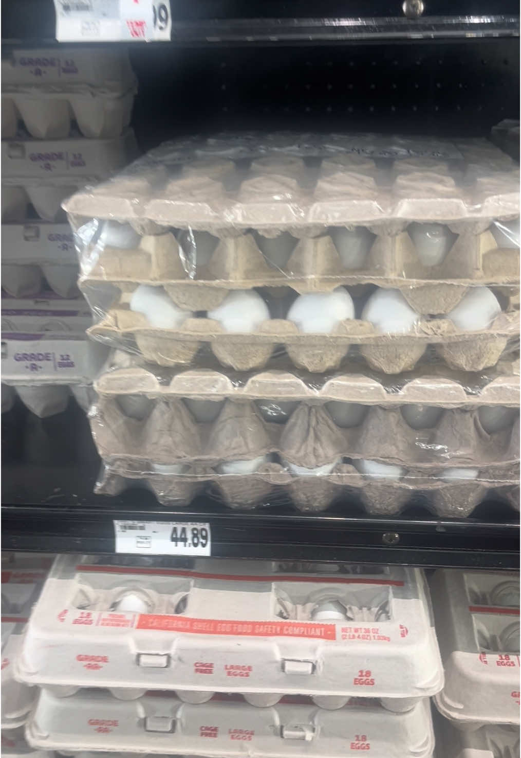 What’s the price of eggs where you live? California here & this is 5 dozen eggs  #fyp