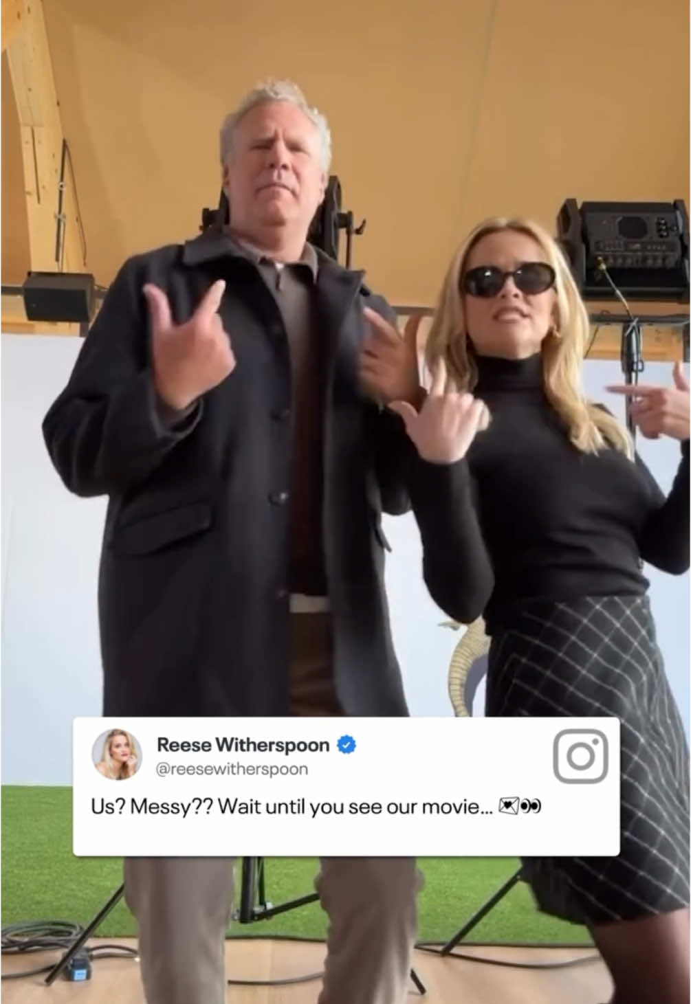 Reese Witherspoon and Will Ferrell just won this trend. 😂 (🎥: Instagram)