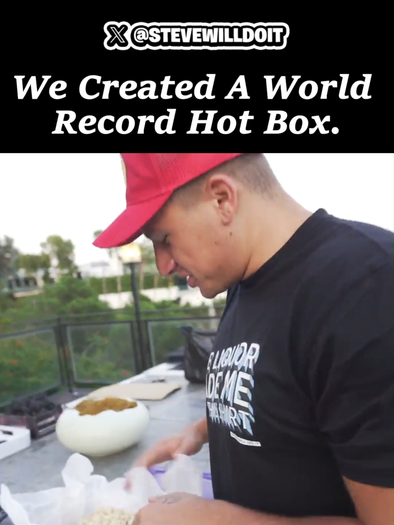 We created a WORLD RECORD Hot Box-STEVE WILL DO IT. #stevewilldoit #steveclips #kickstreaming