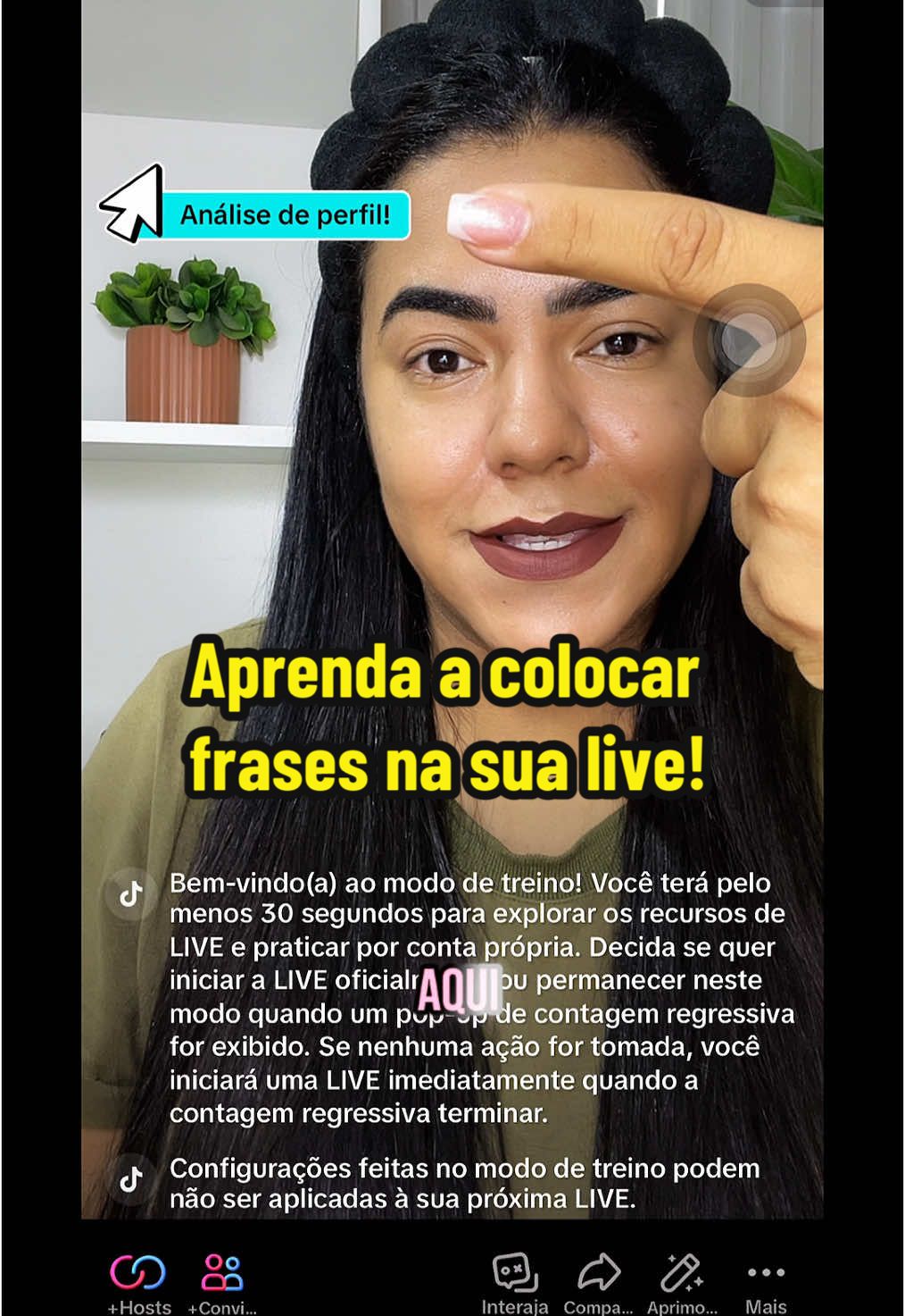 Como colocar frases nas suas lives! #frasenalive #ajudandocontaspequenas #tutorials #contaspequenas #crescernotiktok 