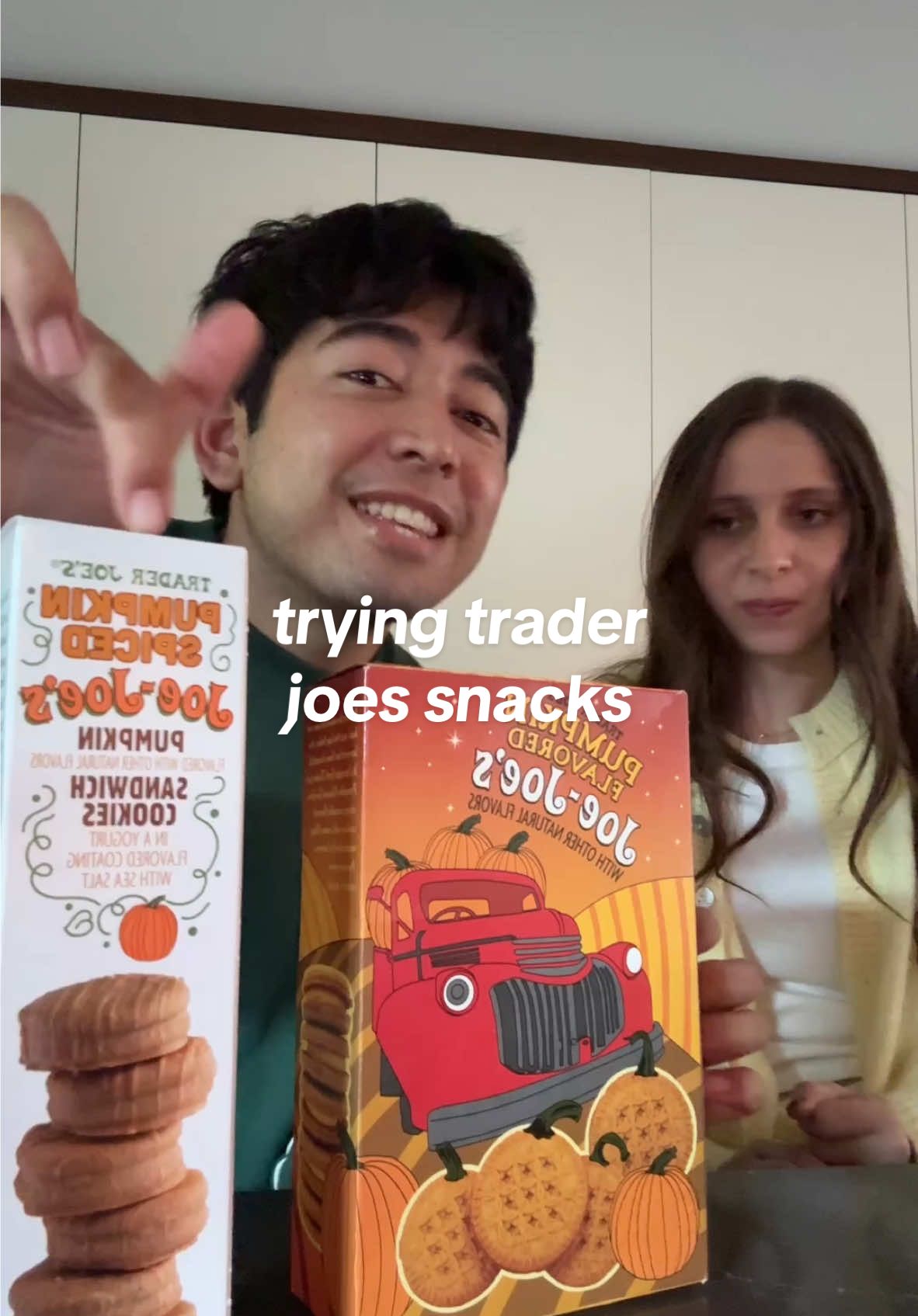 trying trader joes snacks ! #traderjoes #traderjoesfoodreviews #traderjoessnacks #youtubers  @Lubeann 
