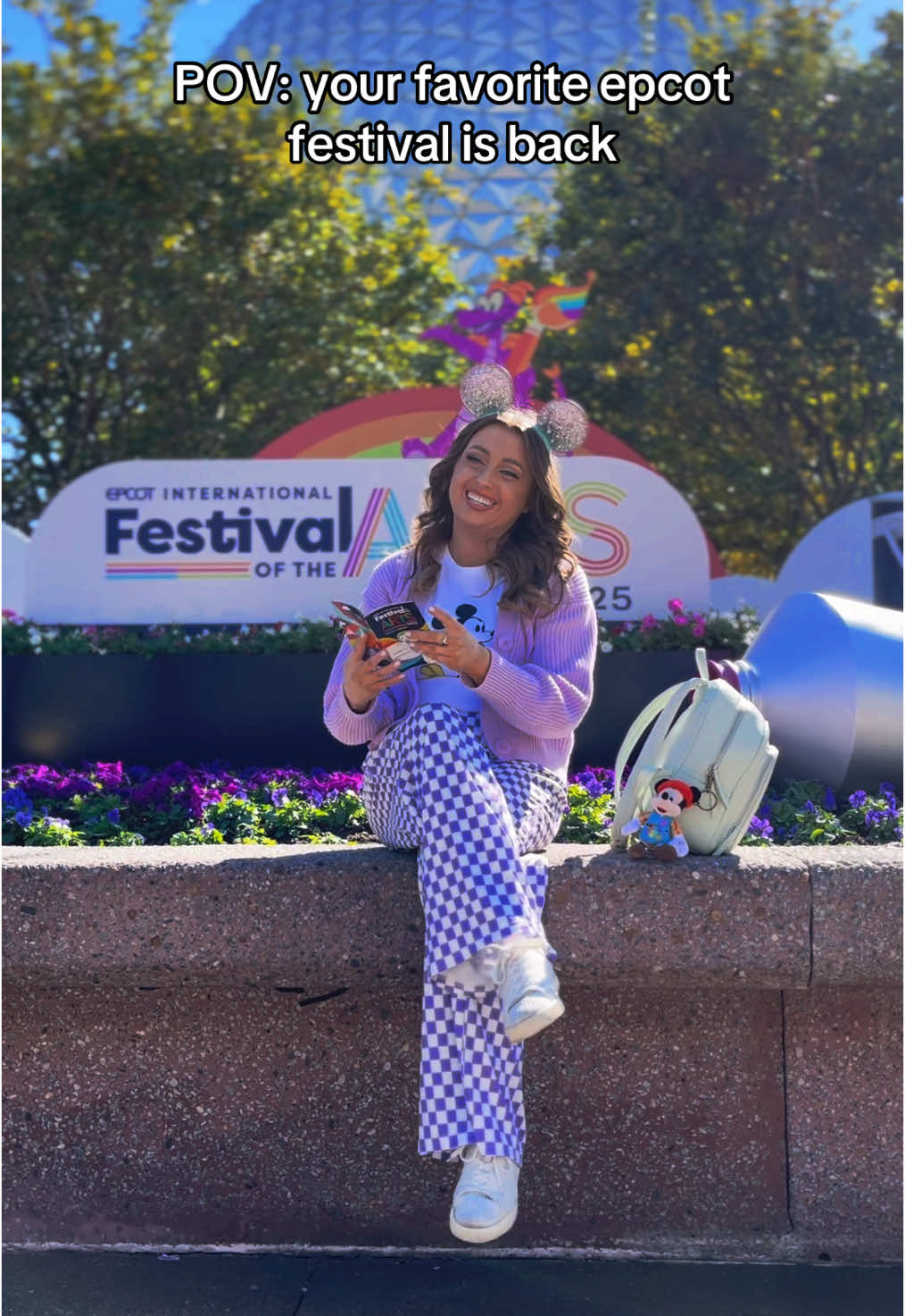 The most colorful time of the year at @Disney Parks 🌈💜🎨🖌️✨ #festivalofthearts #epcot #disneystyle #disneyoutfits #disneyoutfitinspo #fyp #disneycreators 