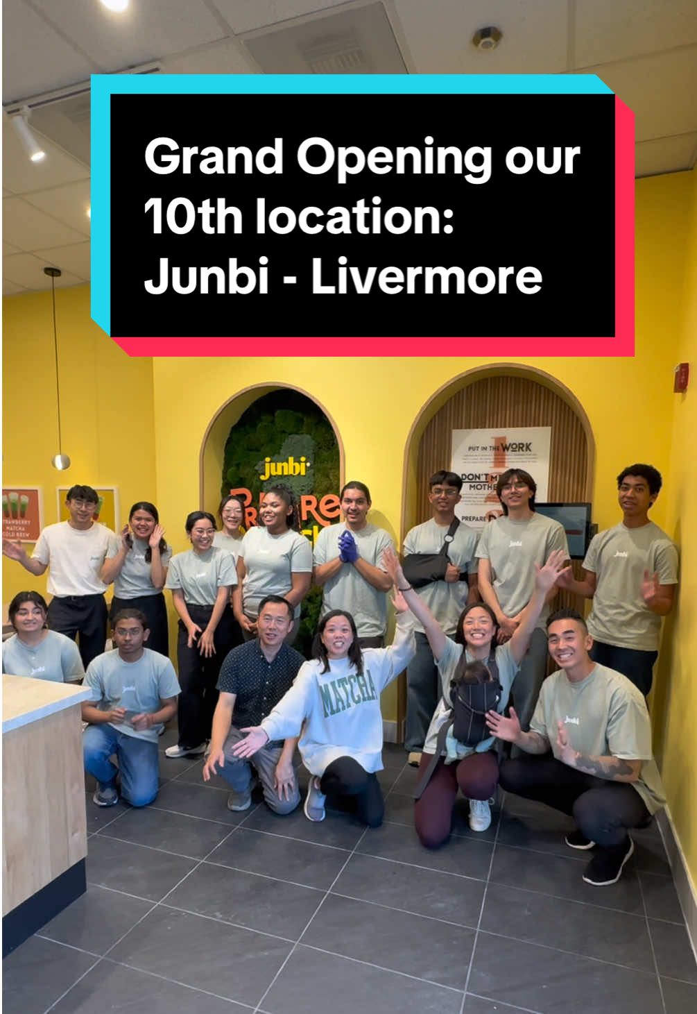 Opening our first @junbimatcha location in the Bay Area, where I grew up, is a pinch me moment that felt so far-fetched when we first opened in 2017. Congratulations to Denise and Zhen! We are so grateful for our franchisees, teams, and every one of our customers for being part of Junbi’s mission to make high quality matcha accessible to everyone!  Grand Opening Event: Address: 3046 W Jack London Blvd, Livermore, CA 94551  Date/Time: Saturday 1/25 from 12pm to 4pm 💛The first 100 customers will receive 1 free drink 💛There will be a raffle every 15 minutes starting at 1pm to win free merch (including some exclusive Miffy merch if you missed out during our collab) 💛Entertainment: Live DJ & Lion Dance at 12pm #junbimatcha #stirandstyle #junbi #matcha #matchalover #matchalatte #teashop #matchatok 