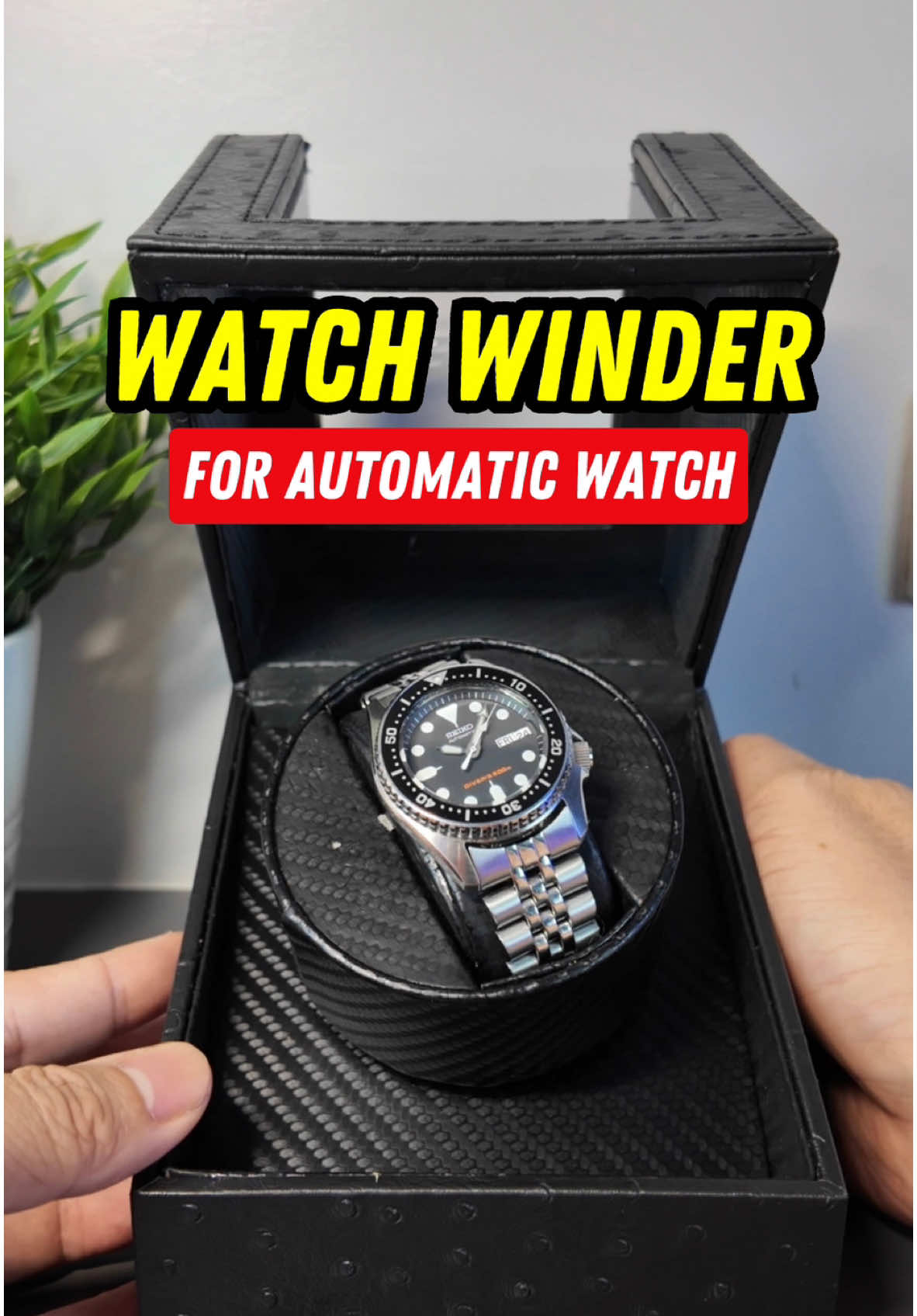 Elegant na watch winder box. #watchwinder #watchwinderbox #automaticwatch #watchlover #watchcollector 