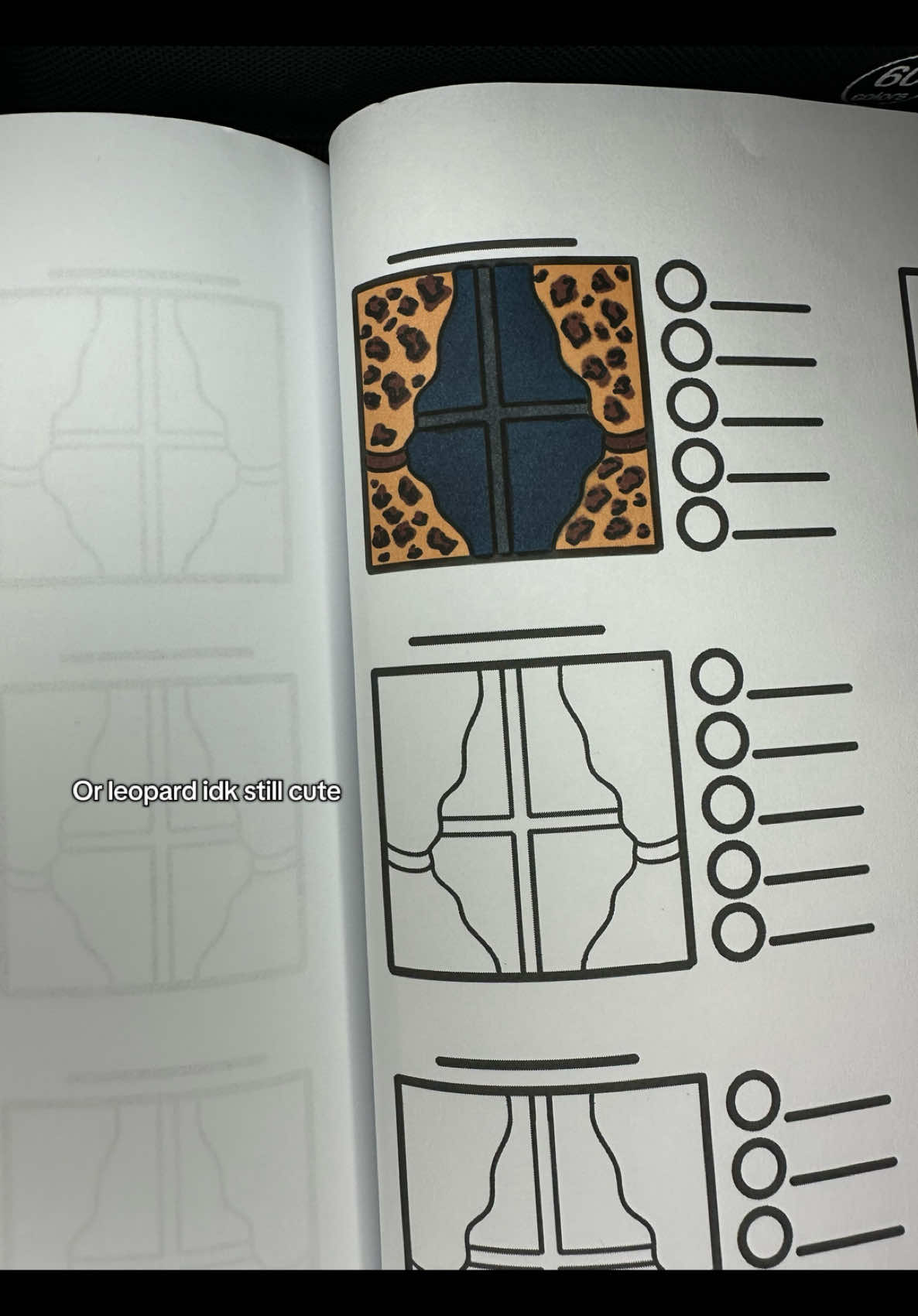 Or is that leopard print ?! Idk y’all 😂 but it’s cute #coloringtutorial #color #colortok #newhobby #hyperfixated #colorwithme 